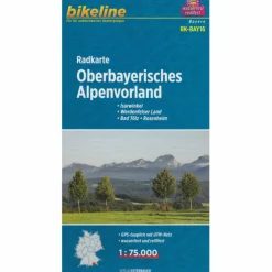 BIKELINE RK OBERBAYERISCHES ALPENVORLAND - Fahrradkarte