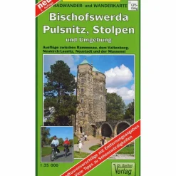 BISCHOFSWERDA, PULSNITZ, STOLPEN UND UMGEBUNG - Wanderkarte