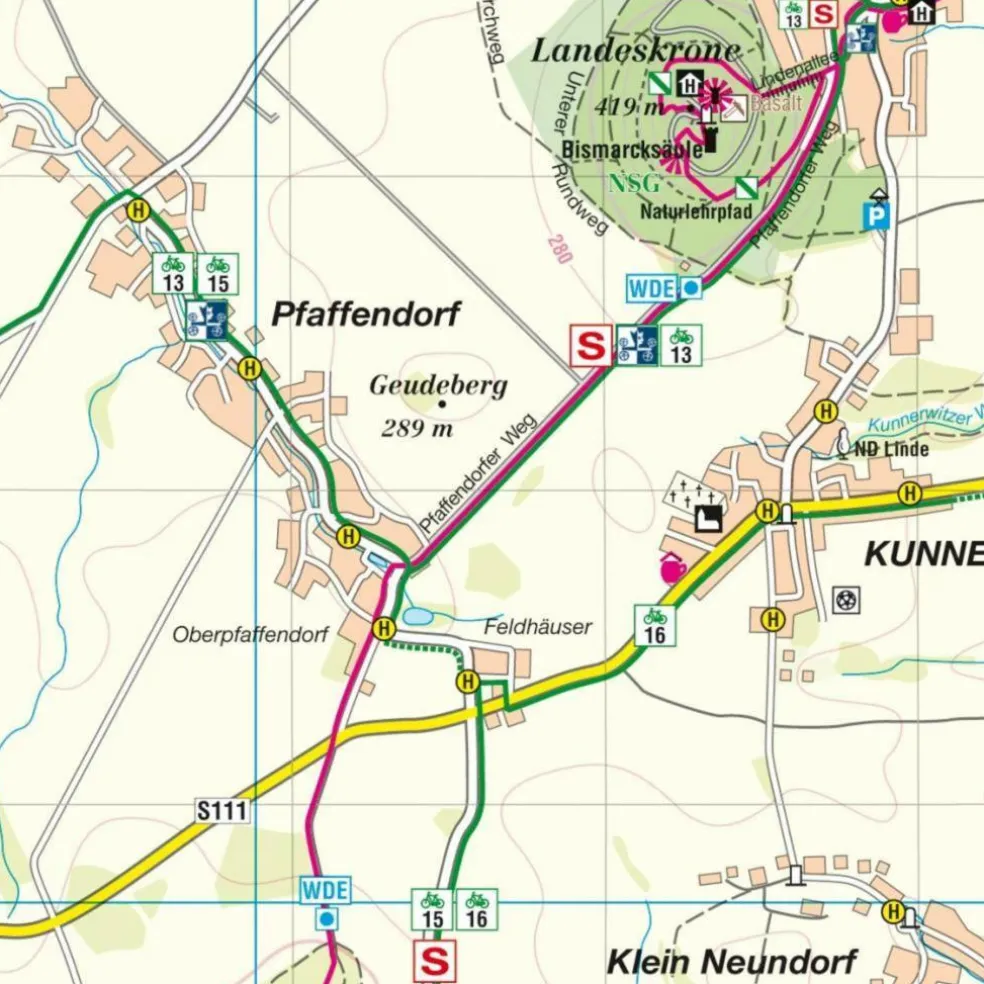 BLATT 96 GÖRLITZ, LÖBAU UND UMGEBUNG - Wanderkarte