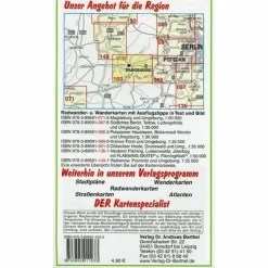 BRANDENBURGER HAVELSEEN UND UMGEBUNG - Wanderkarte