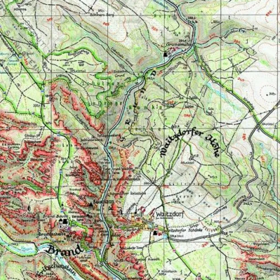 BRAND/HOHNSTEIN - Wanderkarte