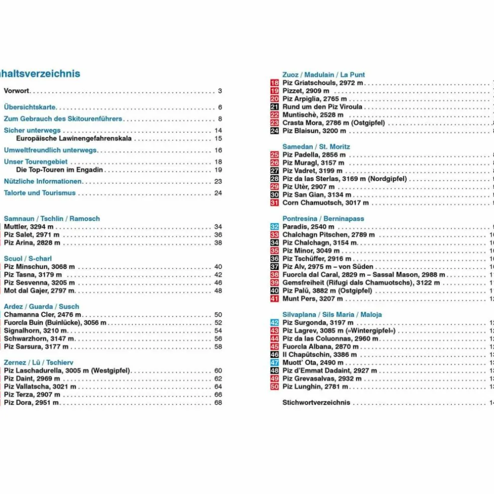 BVR SKITOURENFÜHRER ENGADIN