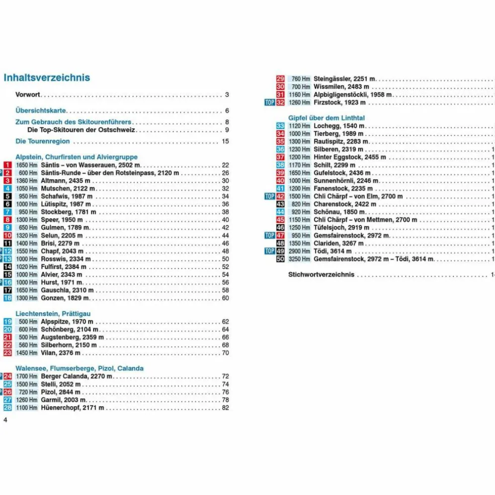 BVR SKITOURENFÜHRER OSTSCHWEIZ
