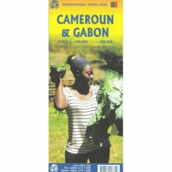 CAMEROUN &  GABON - Straßenkarte