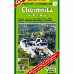 CHEMNITZ UND UMGEBUNG 1 : 35 000. RADWAN - Wanderkarte