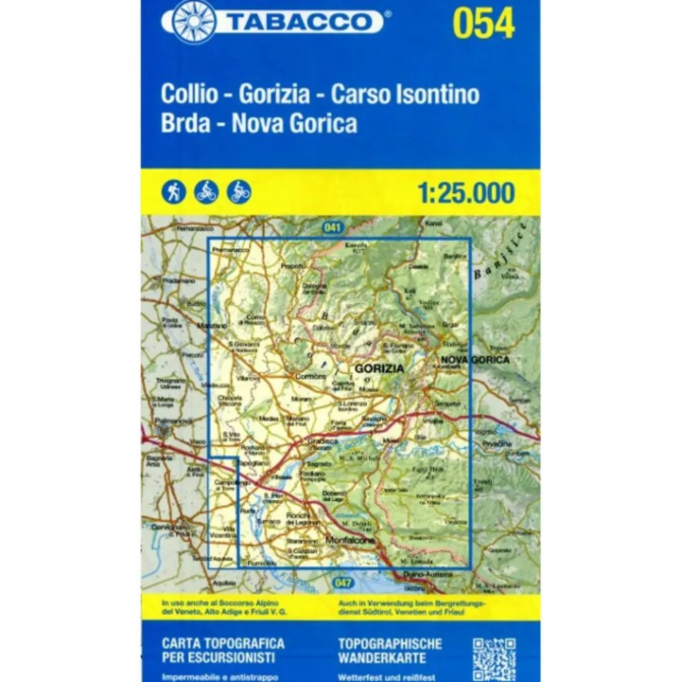 COLLIO- BRDA GORIZIA - CARSO ISNTINO 1:25 000 - Wanderkarte