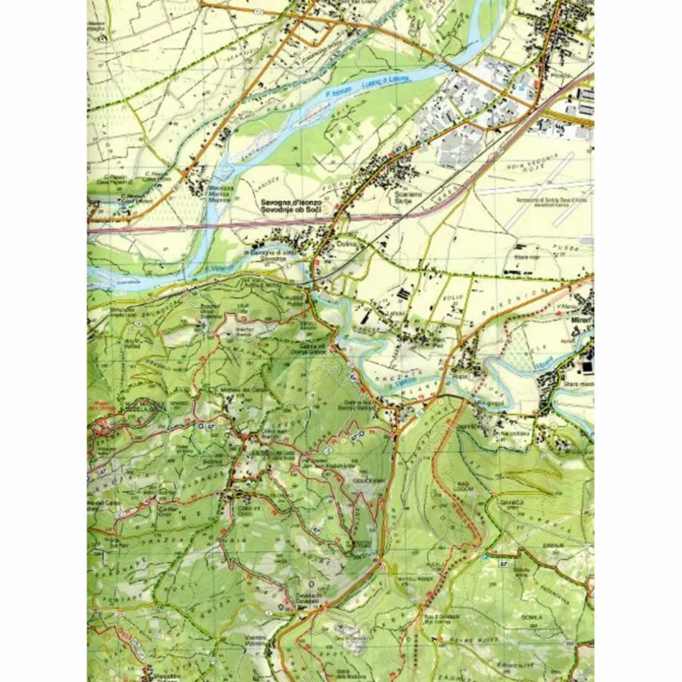 COLLIO- BRDA GORIZIA - CARSO ISNTINO 1:25 000 - Wanderkarte