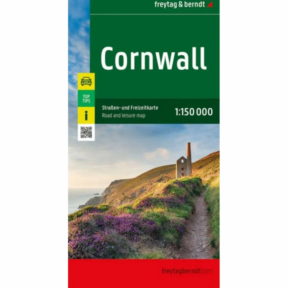 CORNWALL, STRAßEN- UND FREIZEITKARTE 1:150.000 - Straßenkarte