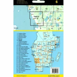 CYKELKARTAN BLAD 6 HALLAND 1:90000 - Fahrradkarte