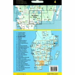 CYKELKARTAN BLAD 4 NORDÖSTRA SKÅNE 1:90000 - Fahrradkarte