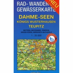 DAHME-SEEN: KÖNIGS WUSTERHAUSEN, TEUPITZ - Fahrradkarte