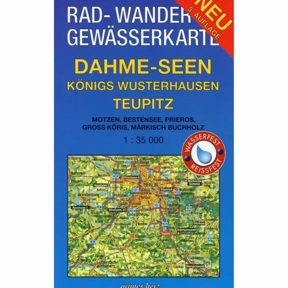DAHME-SEEN: KÖNIGS WUSTERHAUSEN, TEUPITZ - Fahrradkarte