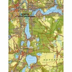 DAHME-SEEN: KÖNIGS WUSTERHAUSEN, TEUPITZ - Fahrradkarte