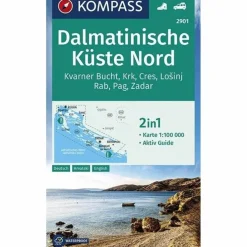 DALMATINISCHE KÜSTE NORD 1:100 000 - Straßenkarte