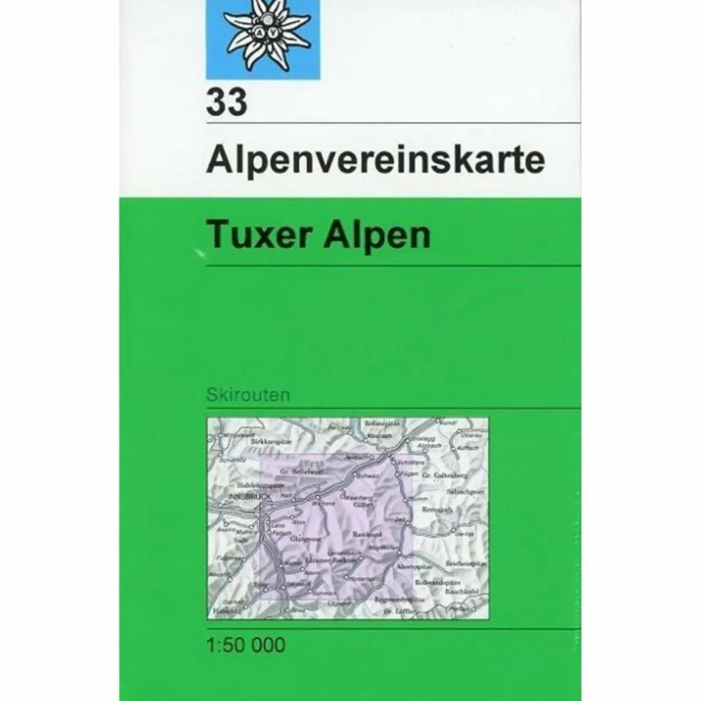 DAV 33 SKI TUXER ALPEN 1:50T - Wanderkarte
