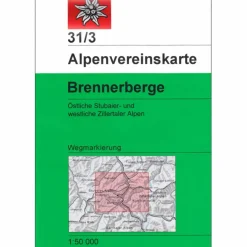 DAV 31/3 WEG BRENNERBERGE - Wanderkarte
