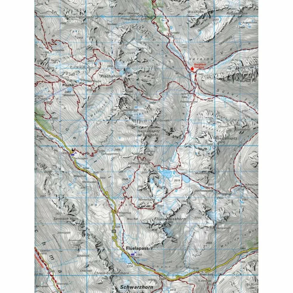 DAVOS - ST. MORITZ / OBERENGADIN 36 WANDERKARTE 1:40 000 MAT - Wanderkarte