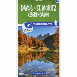 DAVOS - ST. MORITZ / OBERENGADIN 36 WANDERKARTE 1:40 000 MAT - Wanderkarte
