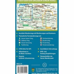 DER HARZ IN 4 TEILEN. FAHRRAD- UND WANDERKARTE - Fahrradkarte