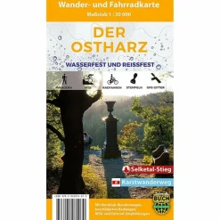 DER OSTHARZ WANDER- UND FAHRRADKARTE 1 : 30.000 - Wanderkarte