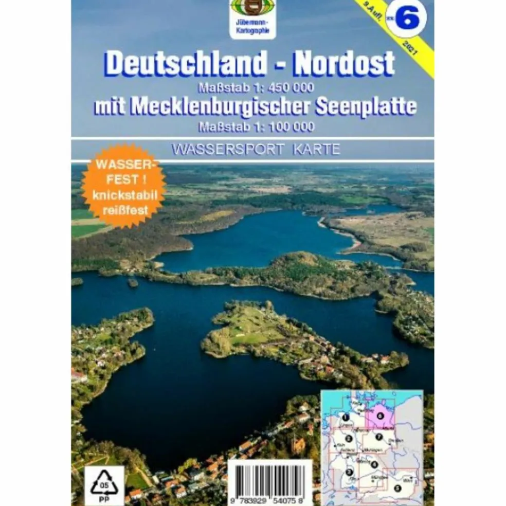 DEUTSCHLAND NORDOST FÜR KANU- UND RUDERSPORT - Wasserkarte
