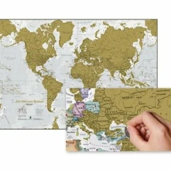 DIE WELT ZUM RUBBELN - SCRATCH MAP - Weltkarte