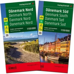 DÄNEMARK NORD UND SÜD 1:150.000 - Straßenkarte