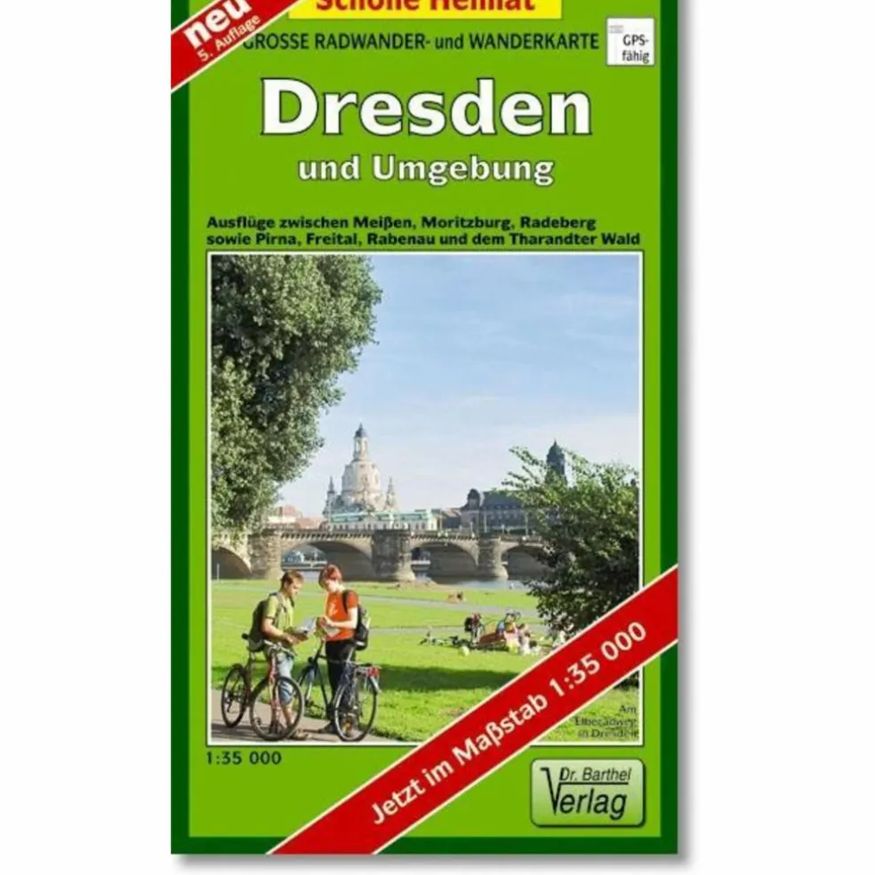 DRESDEN UND UMGEBUNG 1 : 50 000. RADWAND - Wanderkarte