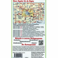 DRESDEN UND UMGEBUNG 1 : 50 000. RADWAND - Wanderkarte