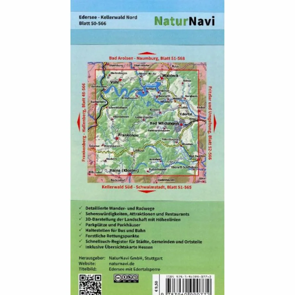 EDERSEE - KELLERWALD NORD, BLATT 50-566, 1 : 25 000