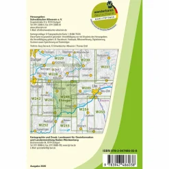 EHINGEN (DONAU) - GROßES LAUTERTAL (OST), MÜNSINGEN - Wanderkarte