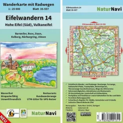 EIFELWANDERN 14 - HOHE EIFEL (SÜD), VULKANEIFEL 1 : 25 000 - Wanderkarte