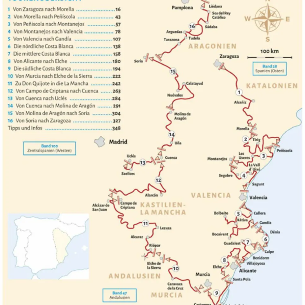 ENTDECKERTOUREN MIT DEM WOHNMOBIL ZENTRALSPANIEN DER OSTEN - Reiseführer