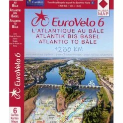 EUROVELO 6 - VOM ATLANTIK BIS ZUM RHEIN - Fahrradkarte