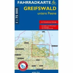 FAHRRADKARTE GREIFSWALD, UNTERE PEENE