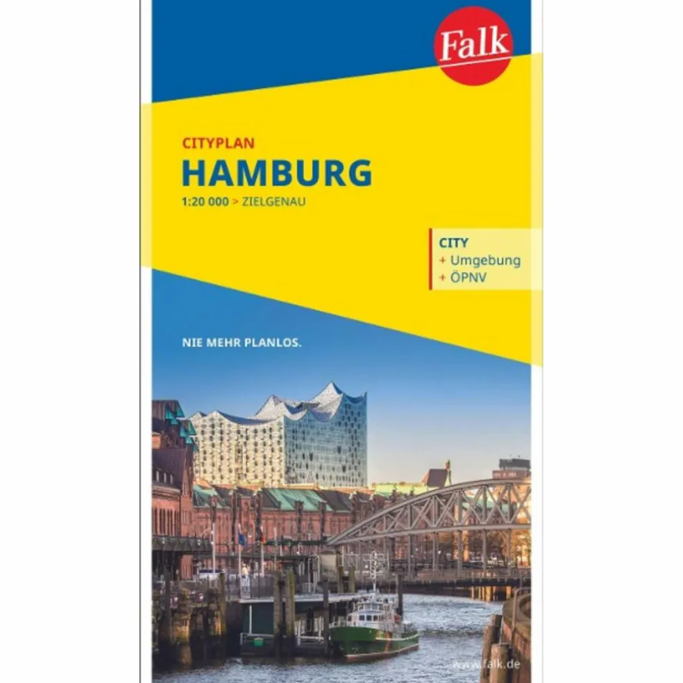 FALK CITYPLAN HAMBURG 1:22.500 - Stadtplan