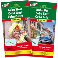 F+B KUBA WEST UND OST 1:400.000 - Straßenkarte