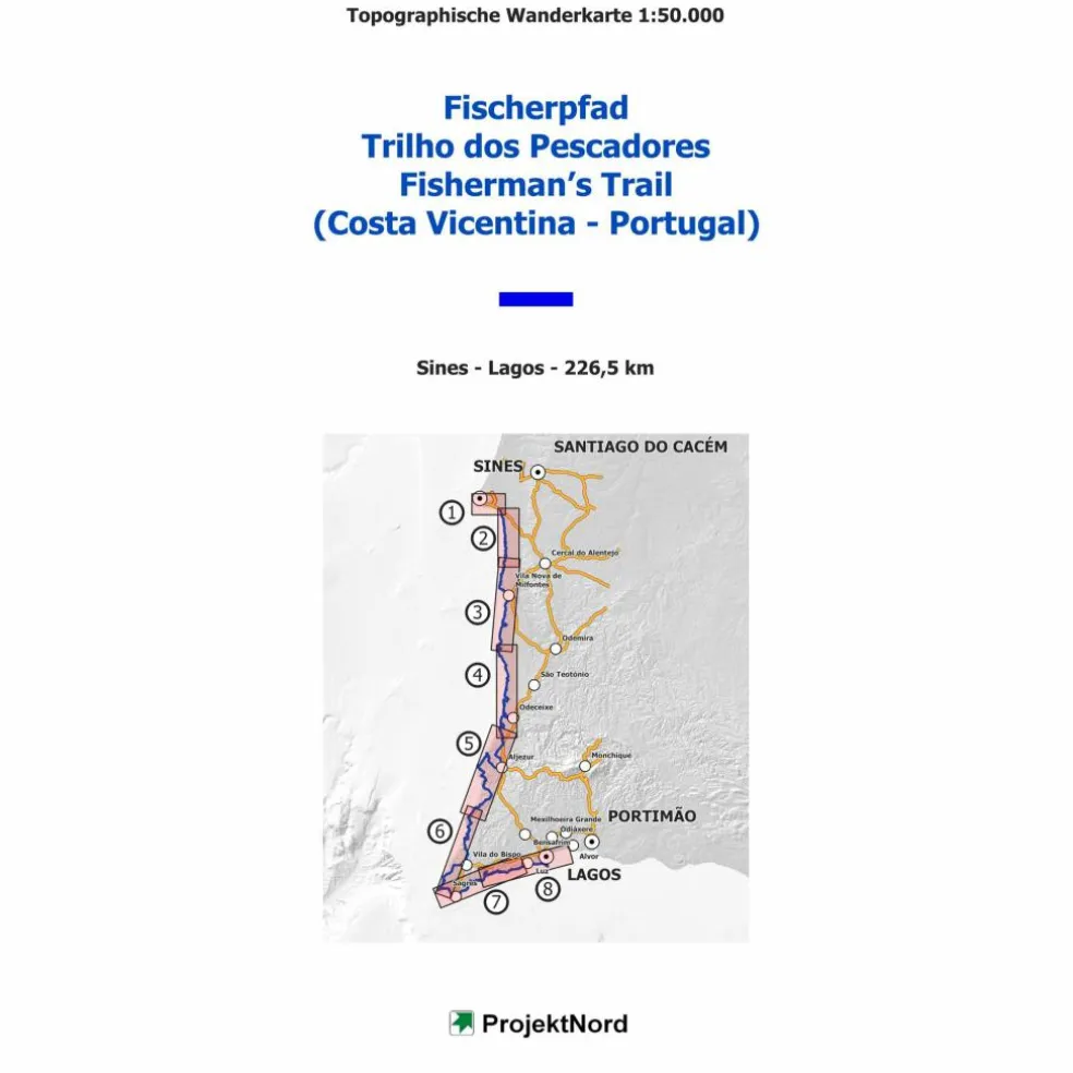 FISCHERPFAD 1:50.000 - Wanderkarte