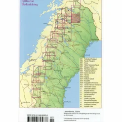 FJÄLLKARTAN 1 : 100 000 BD4 KIRUNA BERGW - Wanderkarte