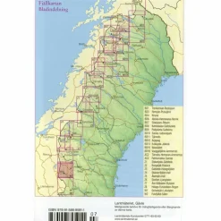 FJÄLLKARTAN 1 : 100 000 W1 GRÖVELSJÖN - LOFSDALEN - Wanderkarte