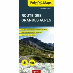 FOLYMAPS ROUTE DES GRANDES ALPES SPEZIALKARTE - Straßenkarte