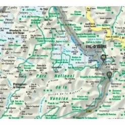 FOLYMAPS ROUTE DES GRANDES ALPES SPEZIALKARTE - Straßenkarte