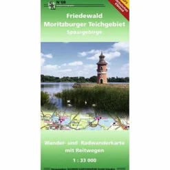FRIEDEWALD MORITZBURGER TEICHGEBIETE - Wanderkarte