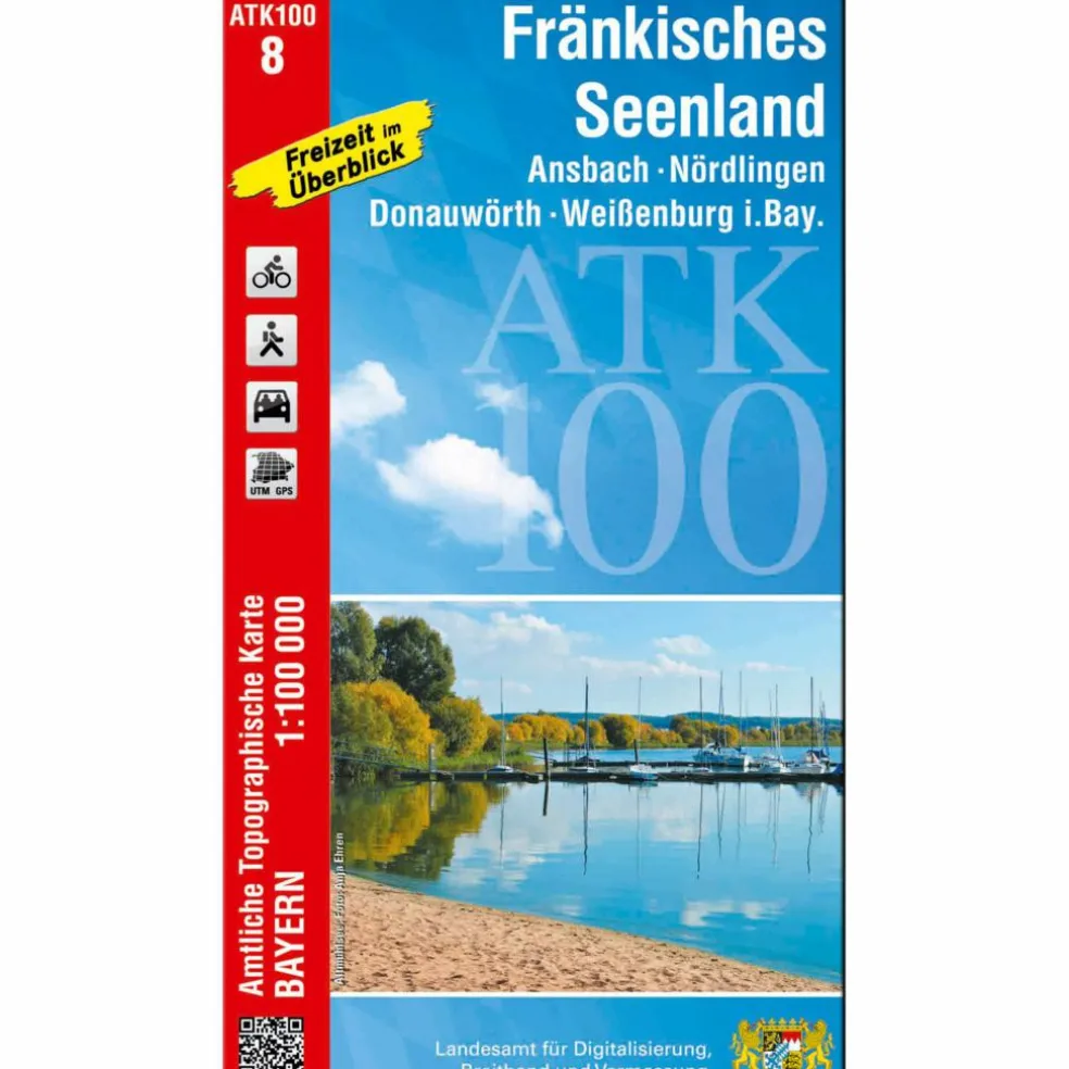 FRÄNKISCHES SEENLAND 1:100 000 - Wanderkarte