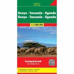 FUB KENYA - TANSANIA - UGANDA - Straßenkarte