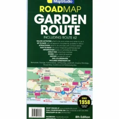 GARDEN ROUTE & ROUTE 62 TOURISTISCHE LANDKARTE 1:300.000 - Straßenkarte