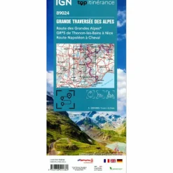 GRANDE TRAVERSÉE DES ALPES - Straßenkarte