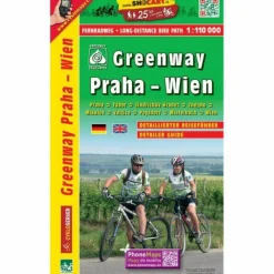 GREENWAY PRAHA - WIEN 1 : 100 000 - Fahrradkarte