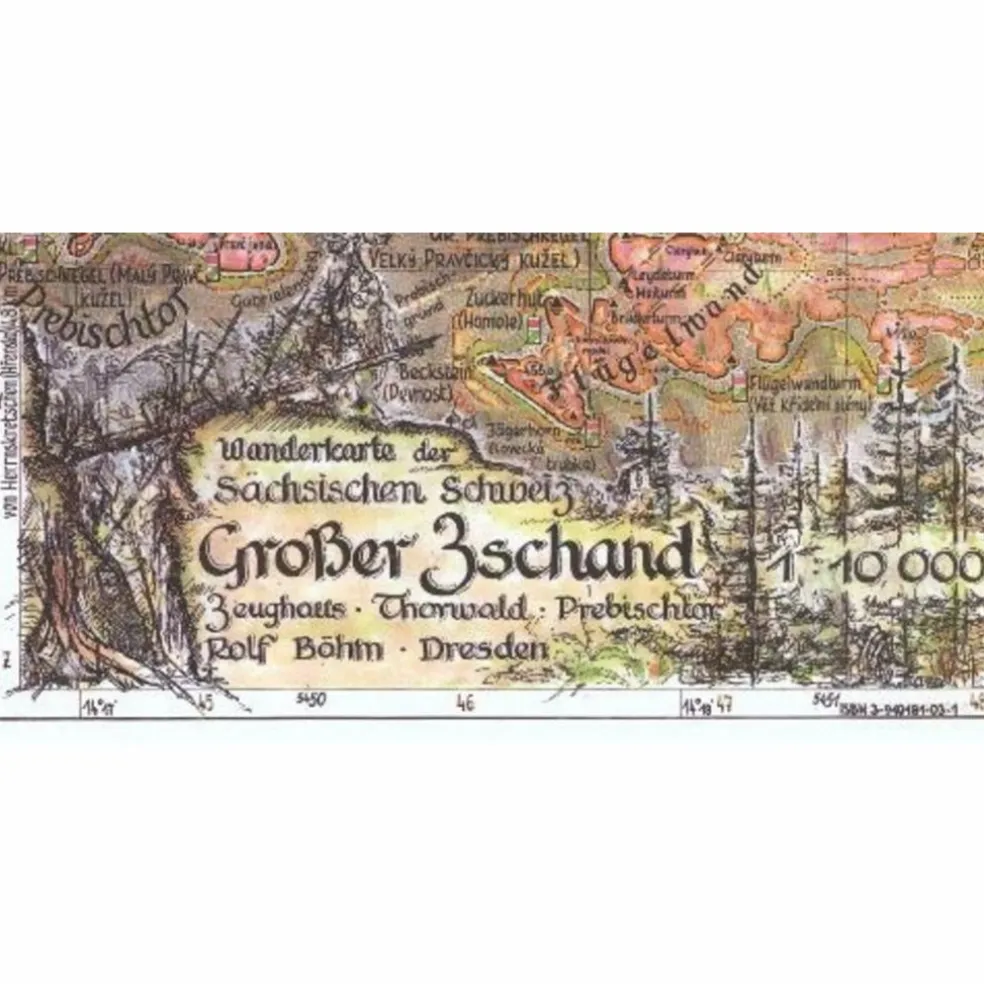 GROßER ZSCHAND - Wanderkarte