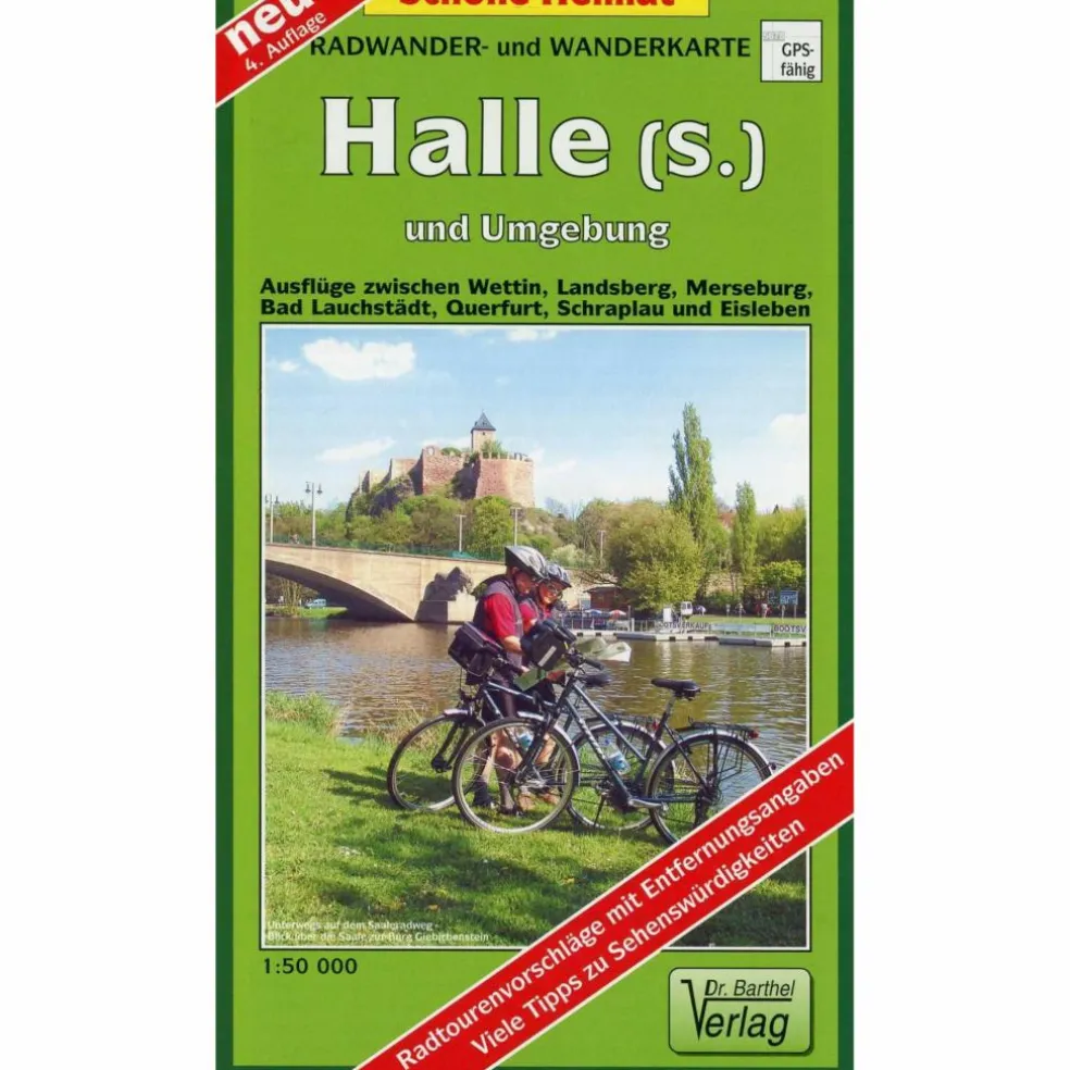HALLE ( SAALE) UND UMGEBUNG 1 : 50 000. - Wanderkarte